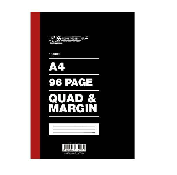1 QUIRE / 96 PAGES A4 COUNTER QUAD