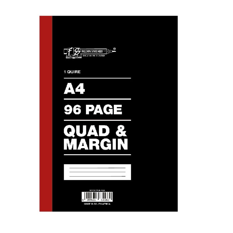 1 QUIRE / 96 PAGES A4 COUNTER QUAD