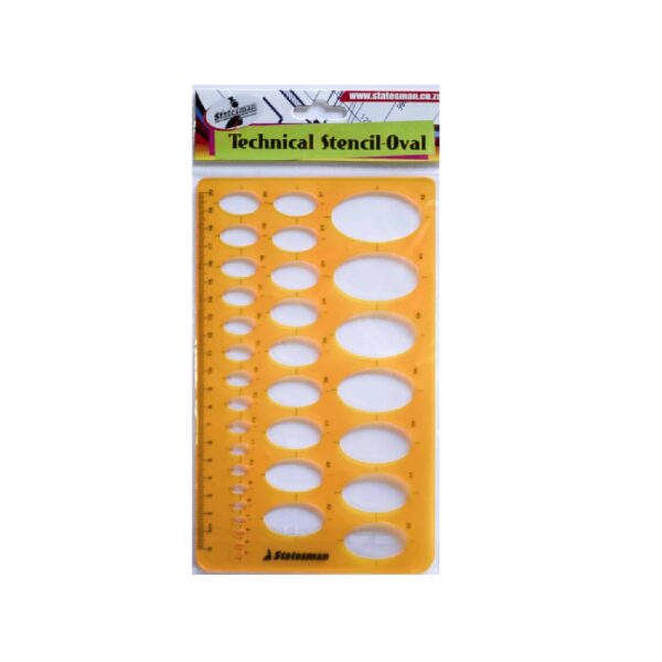 Technical Stencil Set Oval