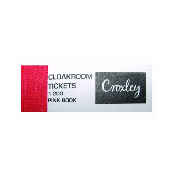 Cloakroom Tickets 1-200 Pink