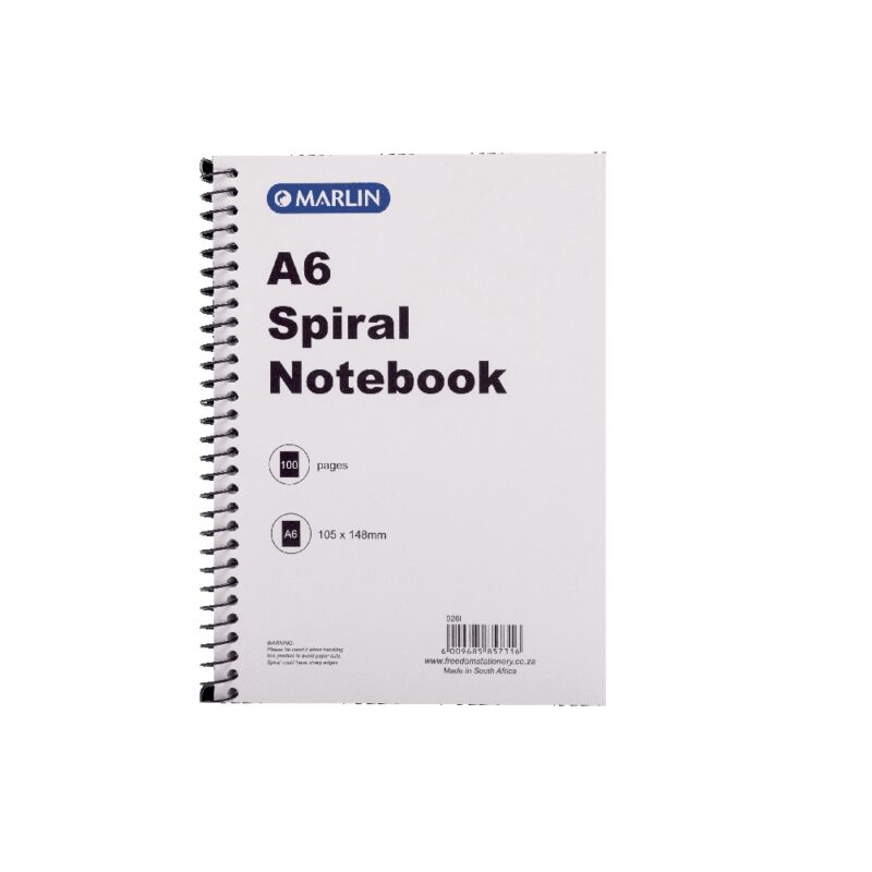 Marlin Side Spiral Note Book A6