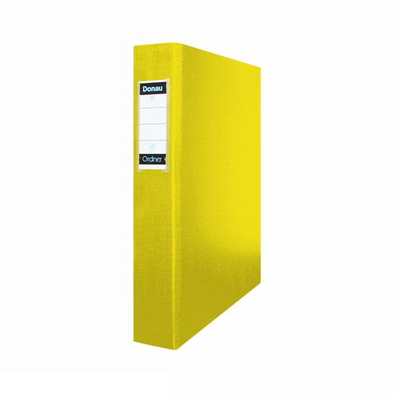 A4 2r Pp 40mm Ring Binder Yellow Donau Per Each