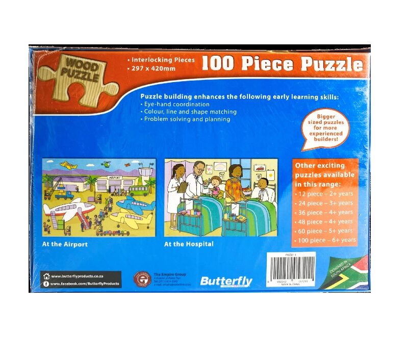 100pce Wooden Puzzle