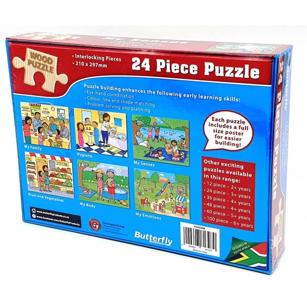 24pce Wooden Puzzle