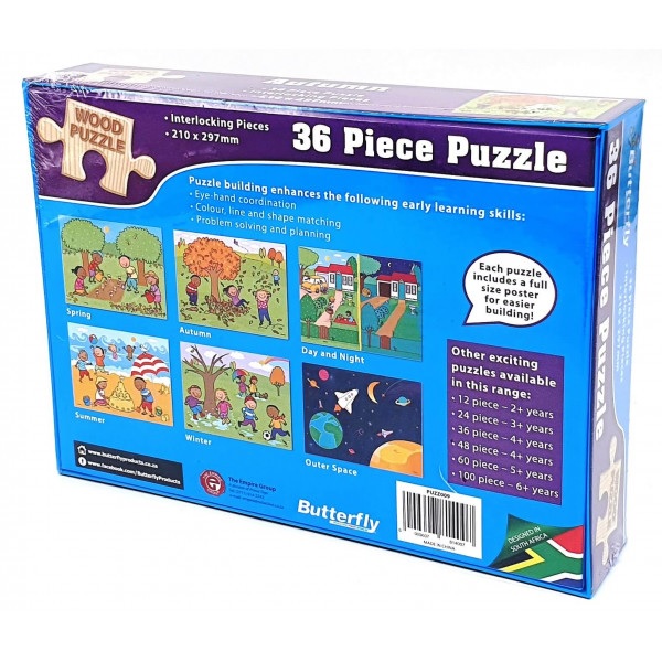 36pce Wooden Puzzle