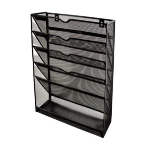 Mesh Wall Pocket File 5-1 Black - Park Avenue Stationers