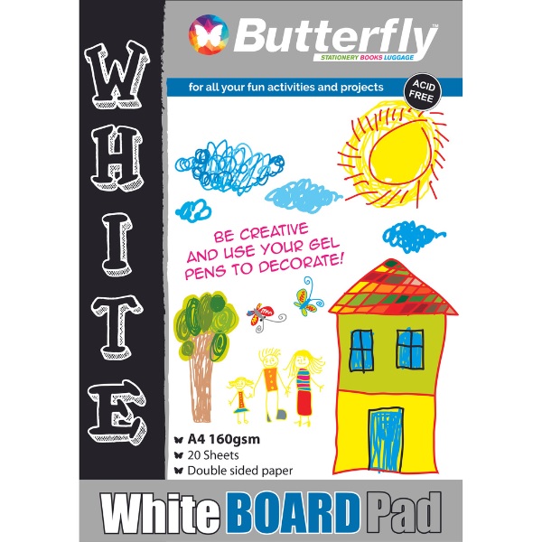 A4 Project Board Pad White (20) 