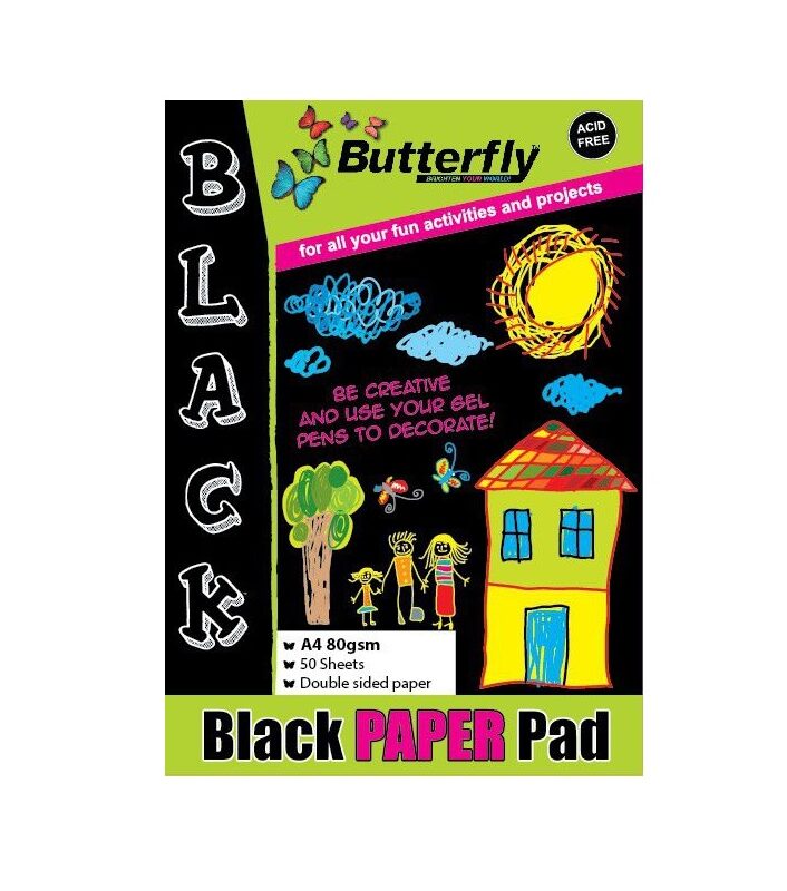  A4 Project Board Pad Black (20) 
