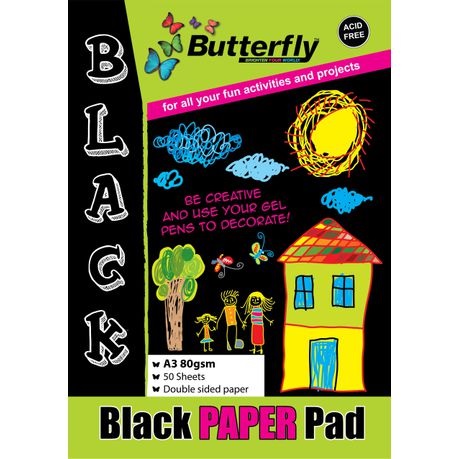 A3 Project Paper Pad Black (50) 