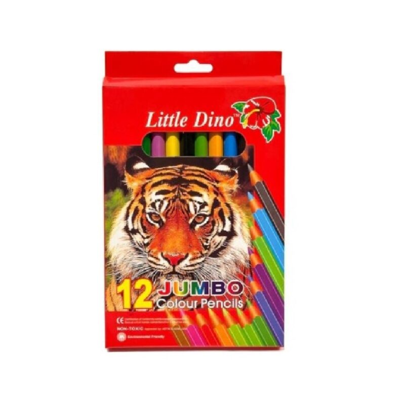 Jumbo Color Pencil 12 *Little Dino*