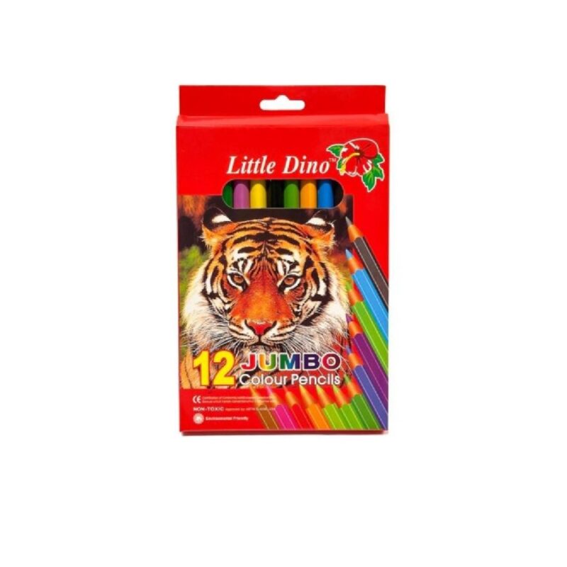 Jumbo Color Pencil 12 *Little Dino*