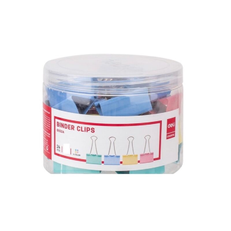COLOR FOLDBACK CLIPS (24) 8552 41MM