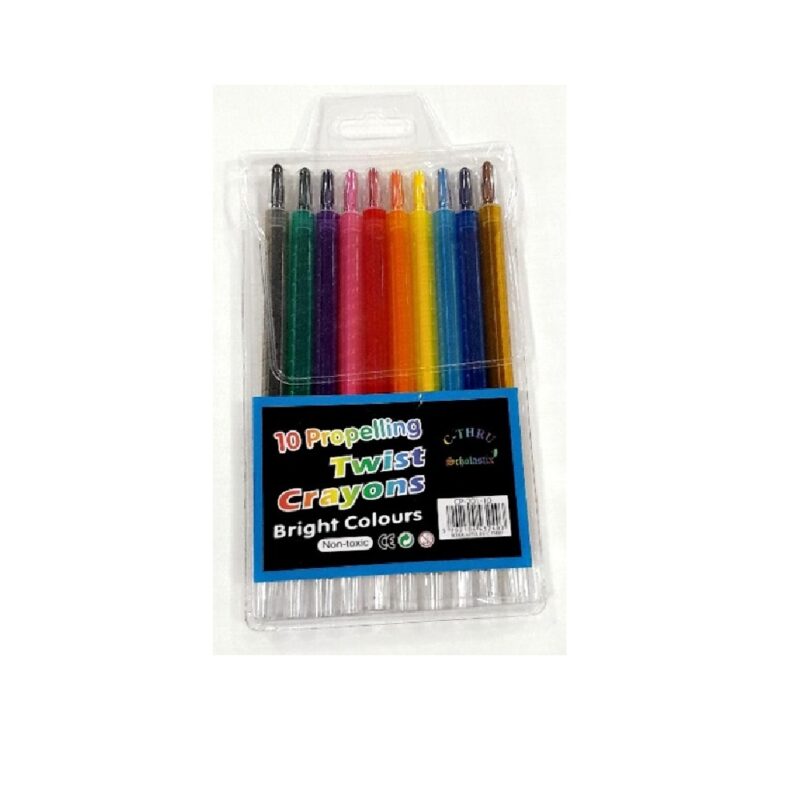 Retractable Crayons 10'S *C-Thru*