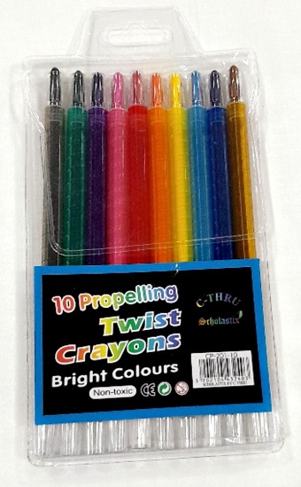 Retractable Crayons 10's *C-thru*