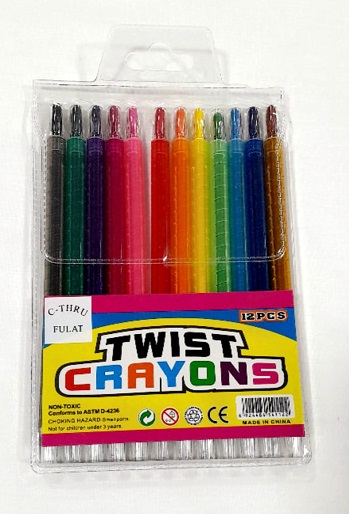 Retractable Crayons 12's *C-thru*