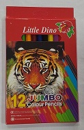 Jumbo Color Pencil 12 *Little Dino*