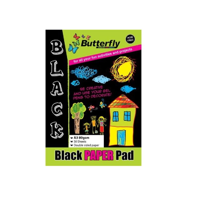 A3 Project Paper Pad Black (50) 
