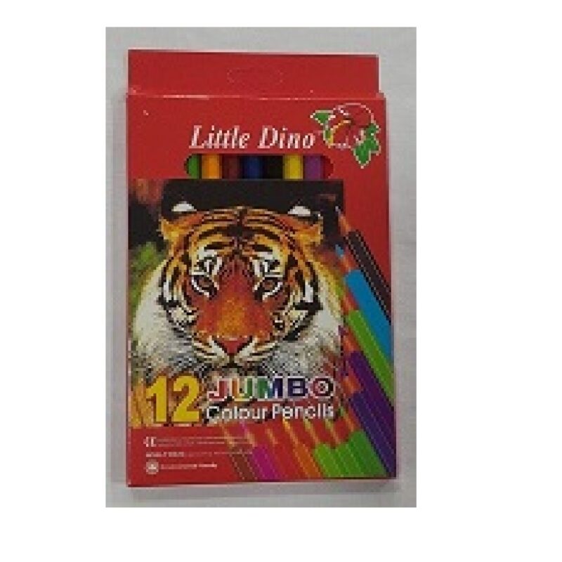 Jumbo Color Pencil 12 *Little Dino*