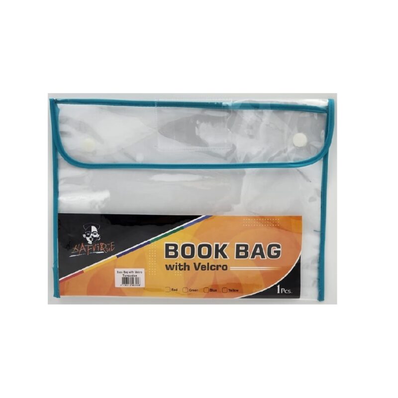 Velcro Bookbag A4 Clear Green *Dafrique*