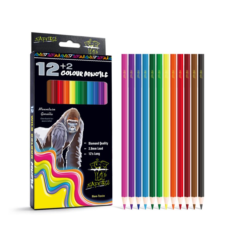 Colour Pencils 12+2  **Dafrique**