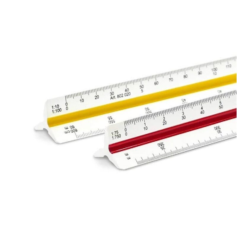 ISOMARS TRIANG/SCALE RULER 802022