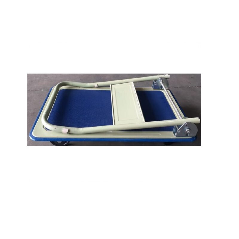 Flat Bed Foldable Trolley Blue
