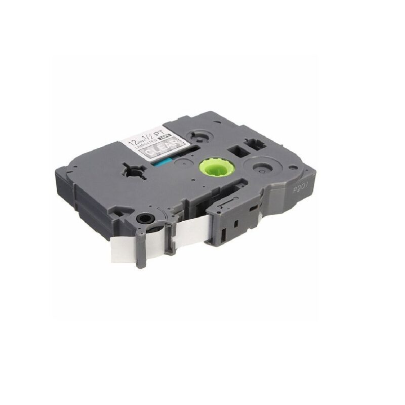 Tz135 12mm White/clear Compatible Label