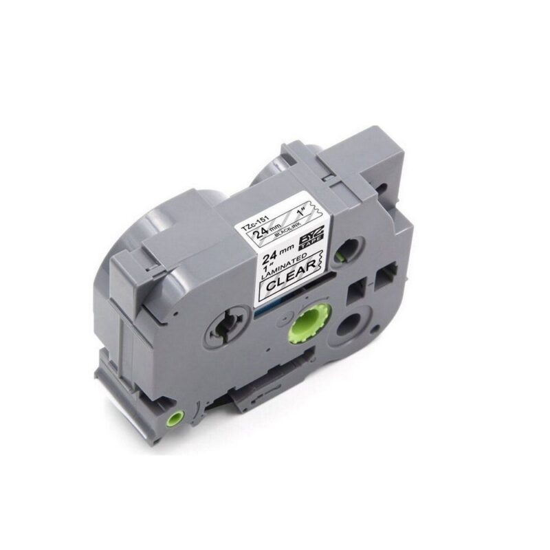 Tz151 24mm Black/clear Compatible Label