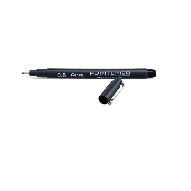 Pentel Pointliner Fineliner 0.8 Black