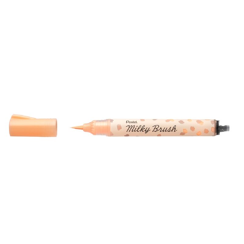 Pentel Milky Brush Pen Pastel Orange