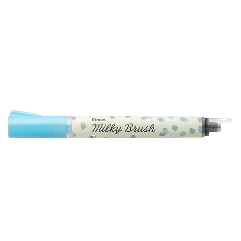 Pentel Milky Brush Pen Pastel Blue