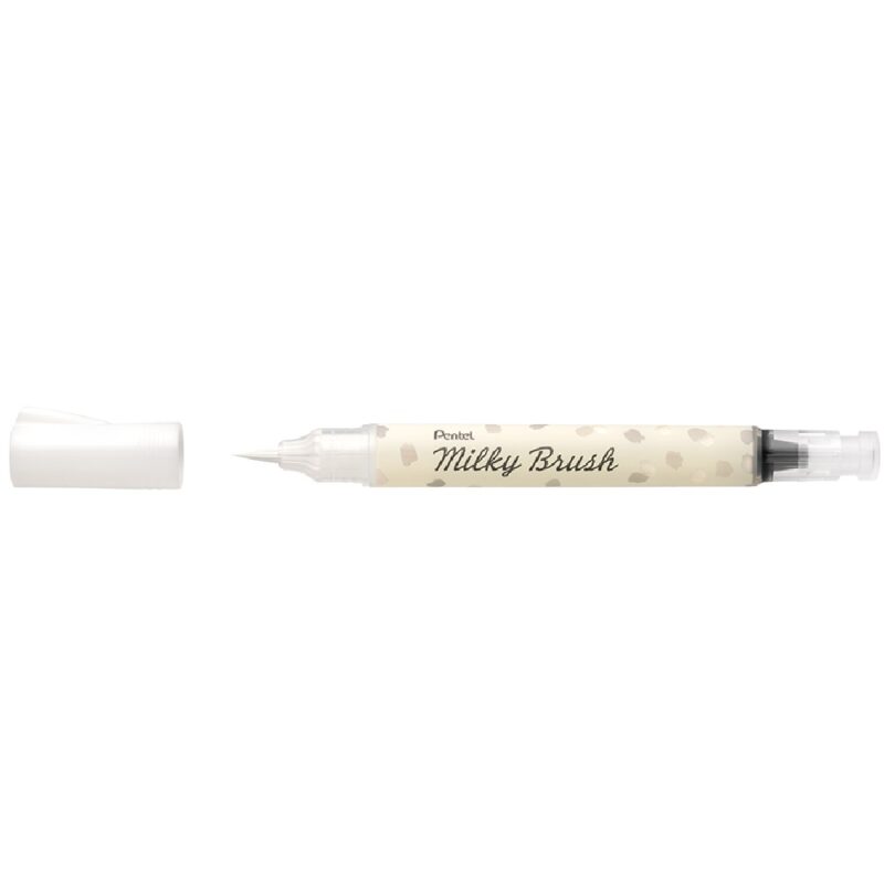 Pentel Milky Brush Pen Pastel White