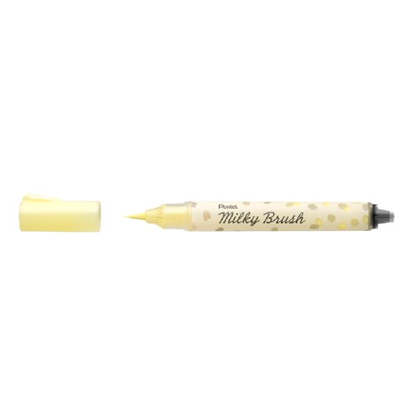 Pentel Milky Brush Pen Pastel Yellow