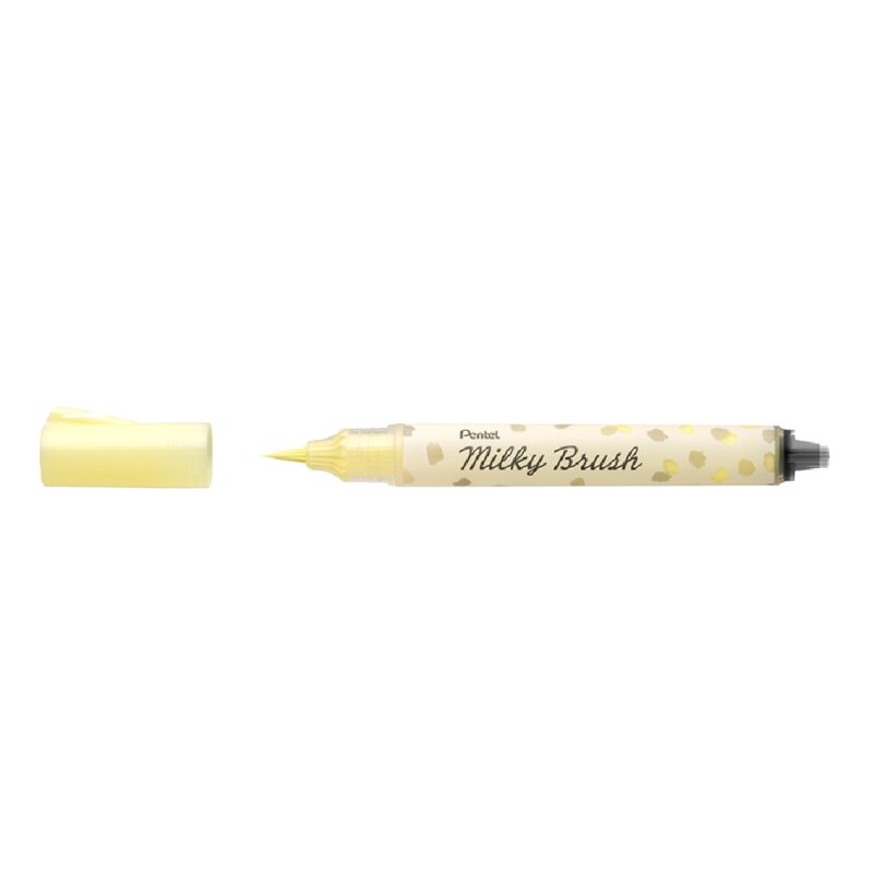 Pentel Milky Brush Pen Pastel Yellow