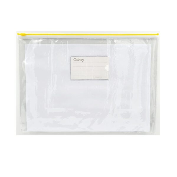 Galaxy A4 Zip Bag Clear Yellw Zip