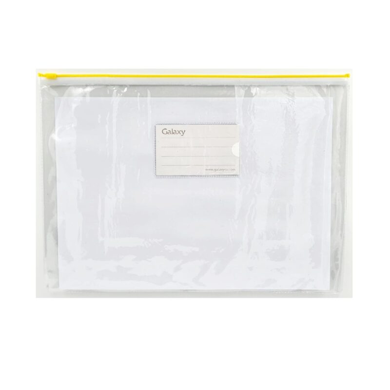 Galaxy A4 Zip Bag Clear Yellw Zip