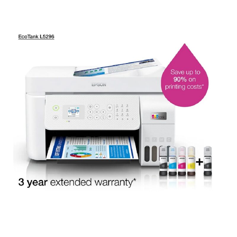 Epson Ecotank L5296 A4 colour 4-in-1 printer with ADF