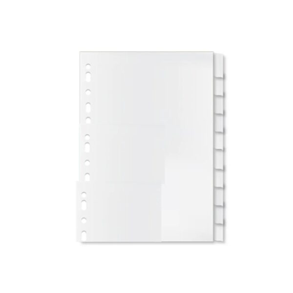 1-31 Divider White Board Unpunched