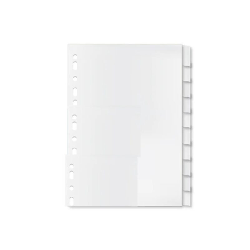 1-12 Divider White Board Punched 