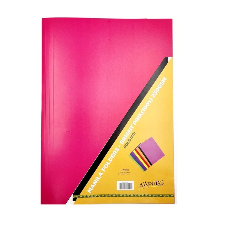 Manila Folders 230Gm (100) Bright Pink