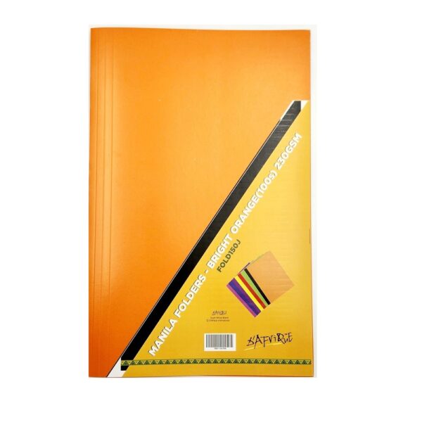 Manila Folders 230Gm (100) Bright Orange