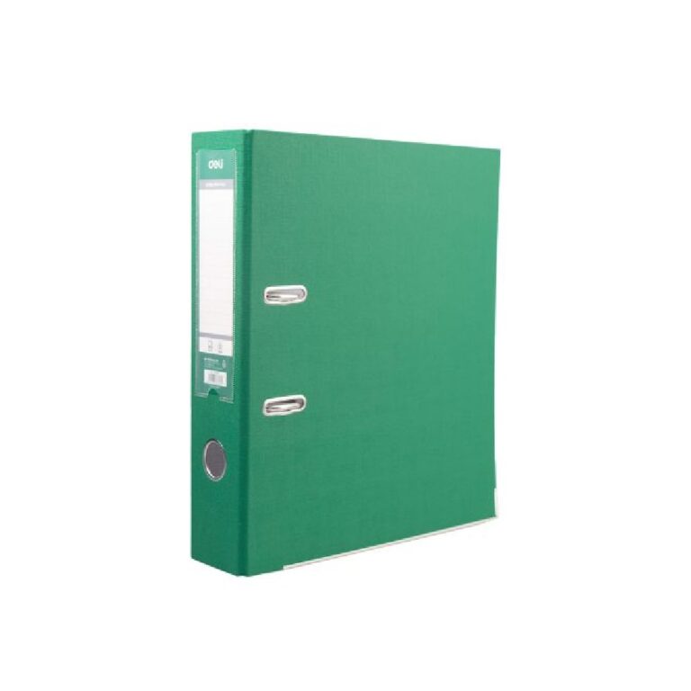 Deli 818 Polyprop Lever Arch File A4 76Mm Green - Park Avenue Stationers