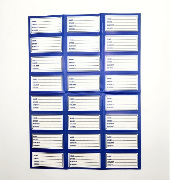 C-Thru Blue Border Labels (24'S) - Park Avenue Stationers