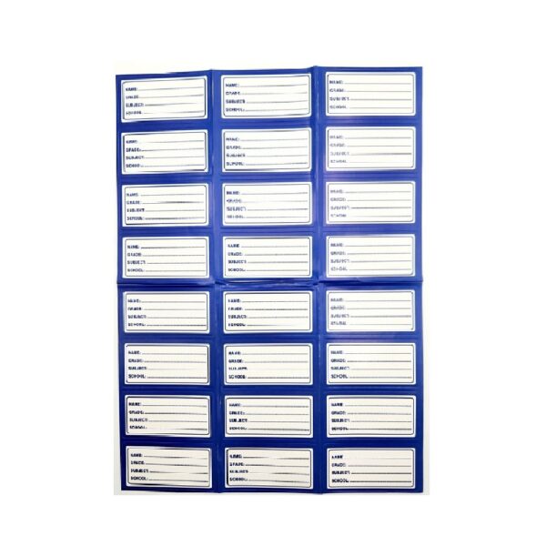 C-Thru Blue Border Labels (24'S) 