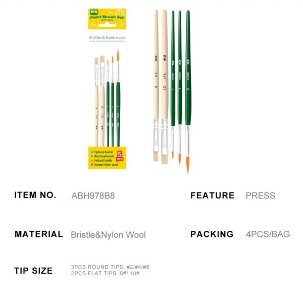 M&G Brush set R#2/4/8-F#8/10      