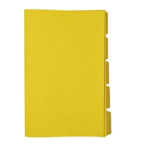 Folders 5-Cut & Scored (100) Yellow