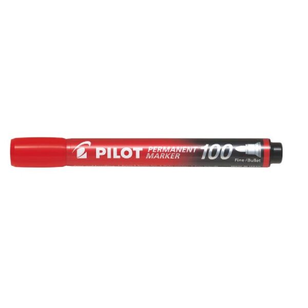 Pilot Permanent Marker 100 Red Bullet