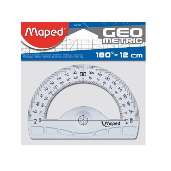 Maped Protractor 12cm 180" 242180