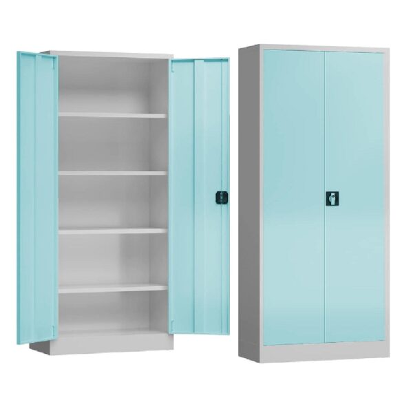 2-Door 4-Shelve Stationery Cupboard
  Lblue