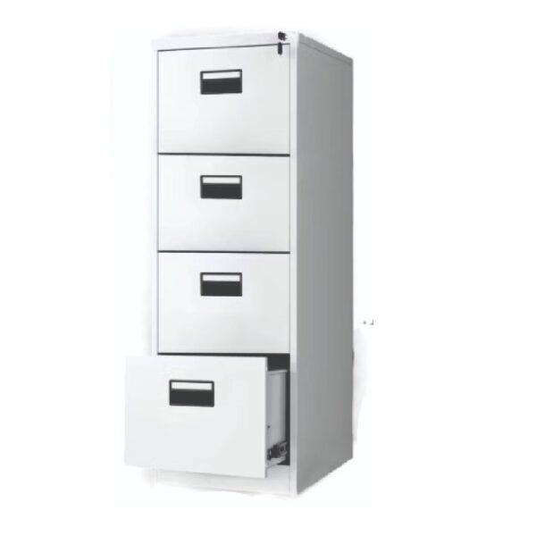 4-Draw Steel Filing Cabinet Ivory